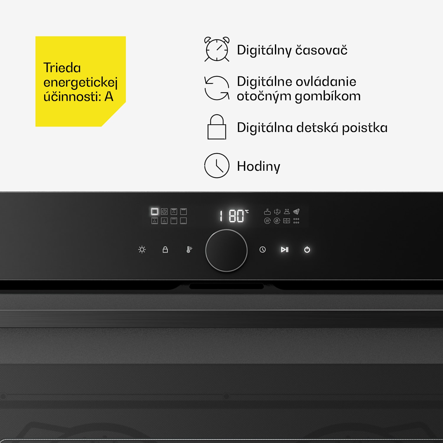 Velaire vstavaná rúra | 90 cm | 127 litrov | Trieda energetickej účinnosti A 90 cm