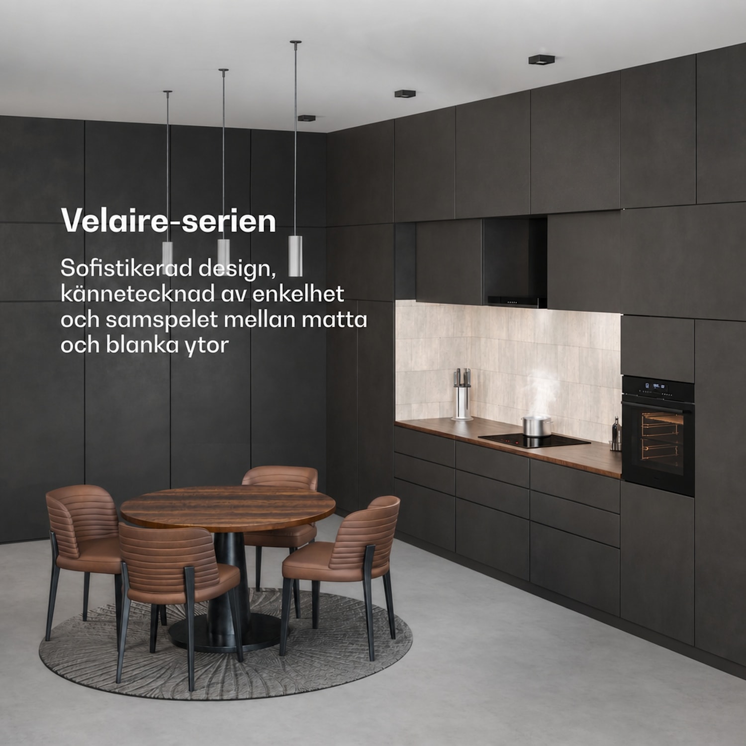 Velaire inbyggnadsugn | 90 cm | 127 liter | Energiklass A 90 cm