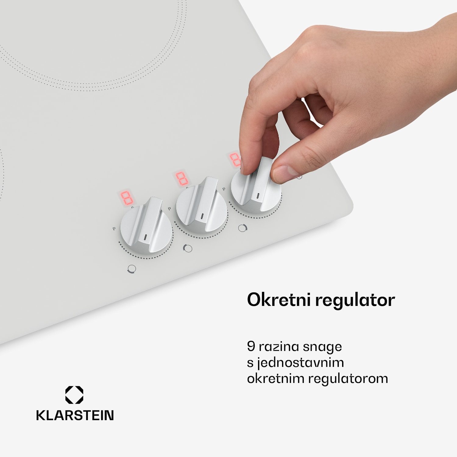 Kochheld indukcijska ploča za kuhanje | Elegantna i snažna | 3 zone za kuhanje | 5700 W | 45 cm 45 cm | Bijela