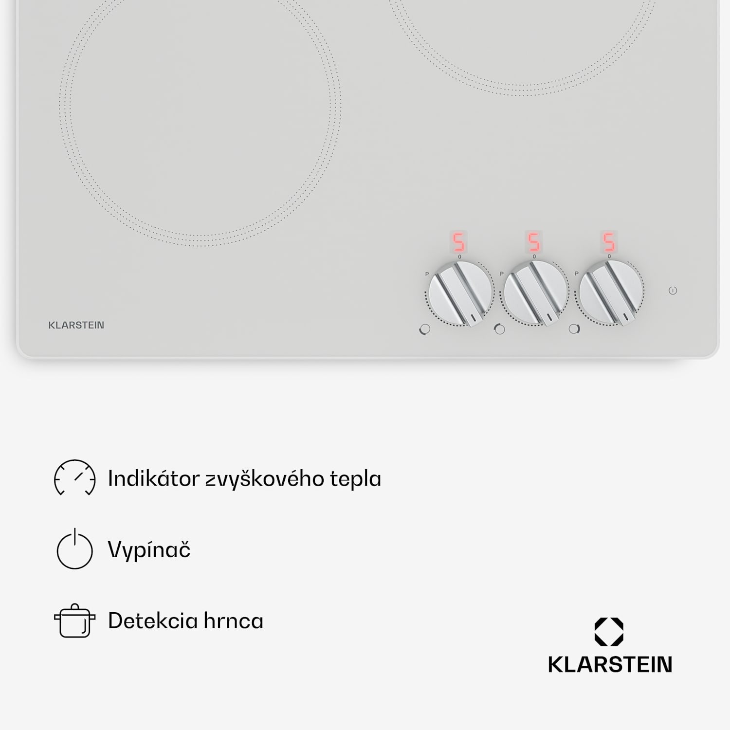 Kochheld indukčná varná doska | Elegantná a výkonná | 3 varné zóny | 5700 W | 45 cm 45 cm | Biela