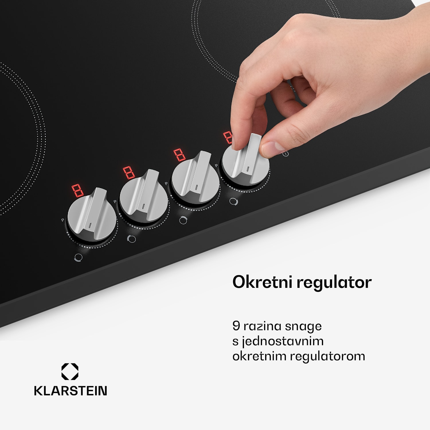 Kochheld indukcijska ploča za kuhanje | Elegantna i snažna | 4 zone za kuhanje | 7200 W | 60 cm 60 cm | Crna
