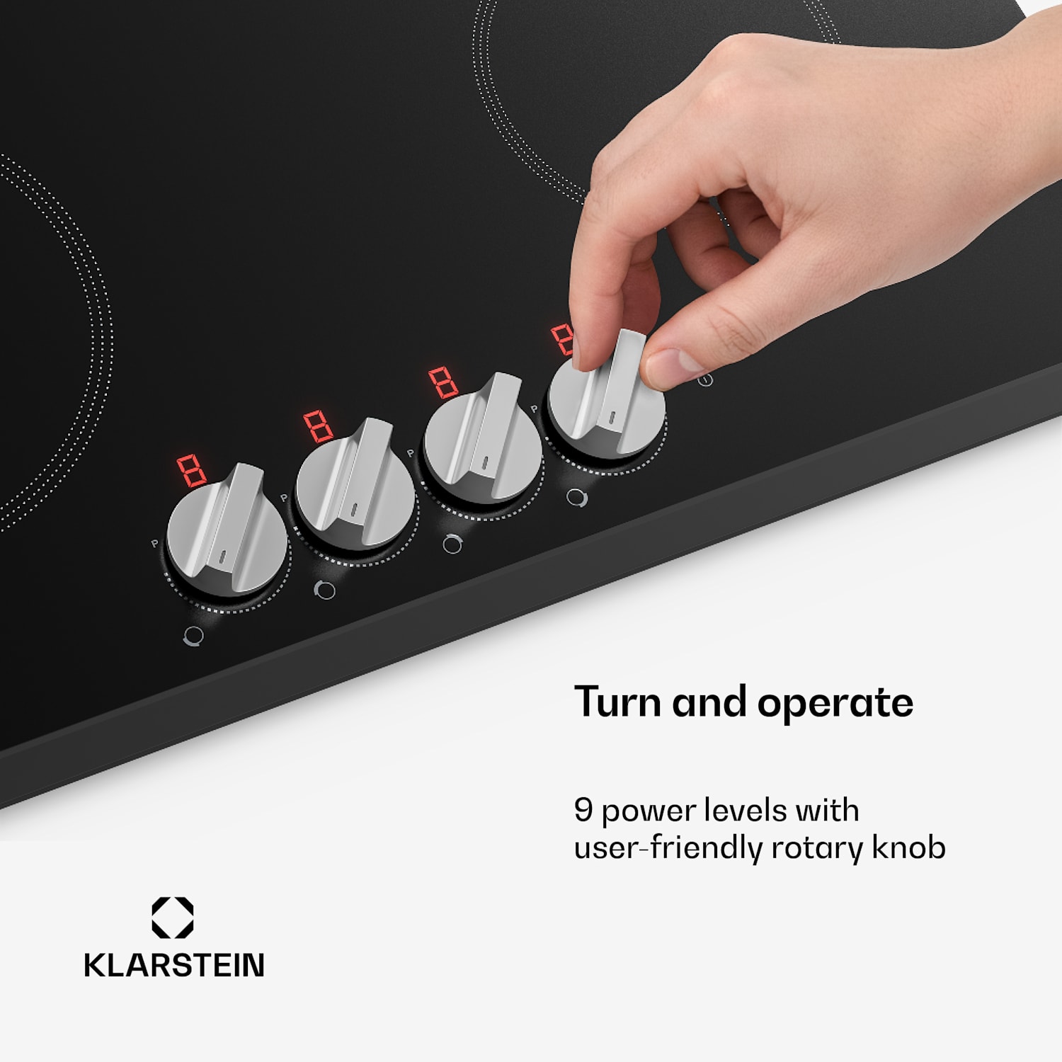 Kochheld placa de indução | Elegante e potente | 4 zonas de cozedura | 7200 W | 60 cm 60 cm | Preto