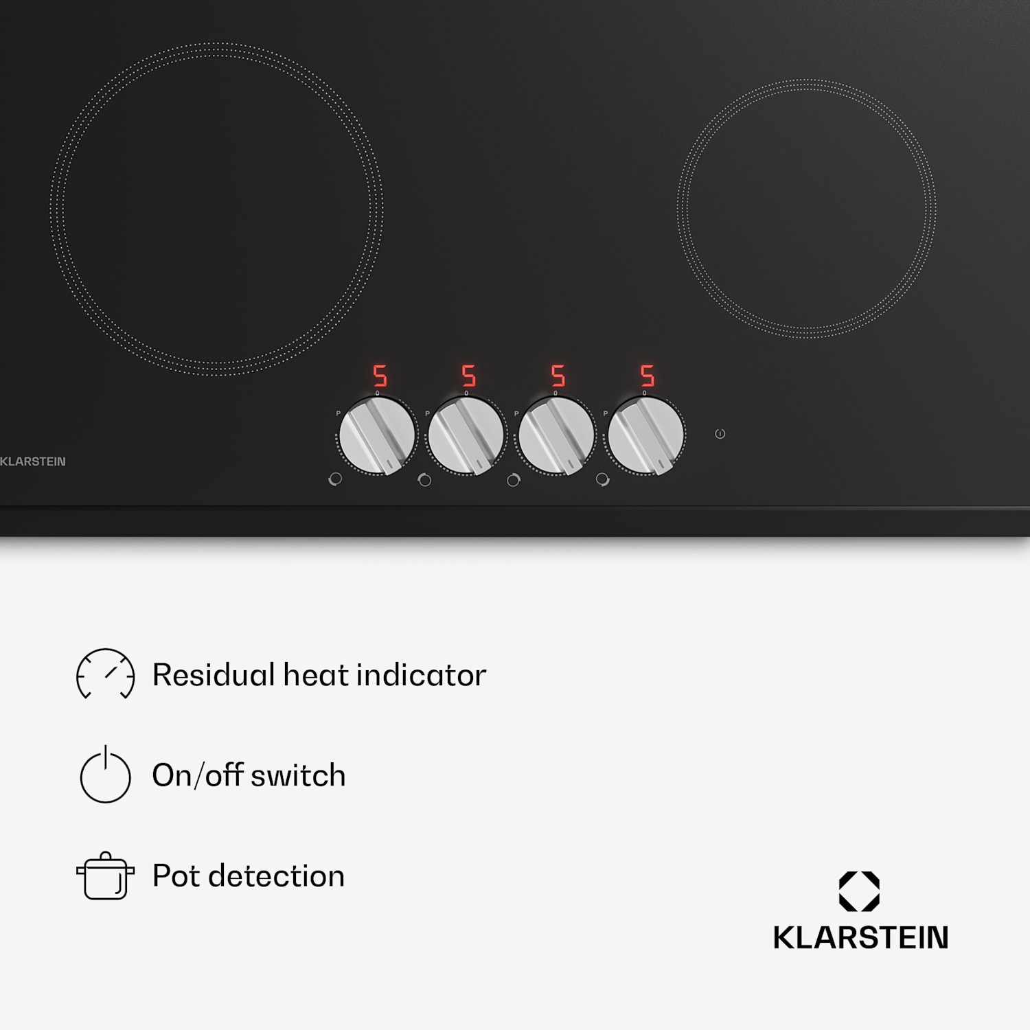 Kochheld placa de indução | Elegante e potente | 4 zonas de cozedura | 7200 W | 60 cm 60 cm | Preto