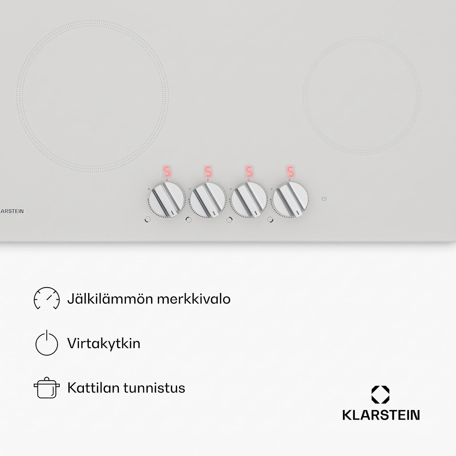 Kochheld induktiokeittotaso | Elegantti & tehokas | 4 keittoaluetta | 7000 W | 60 cm 60 cm | Valkoinen