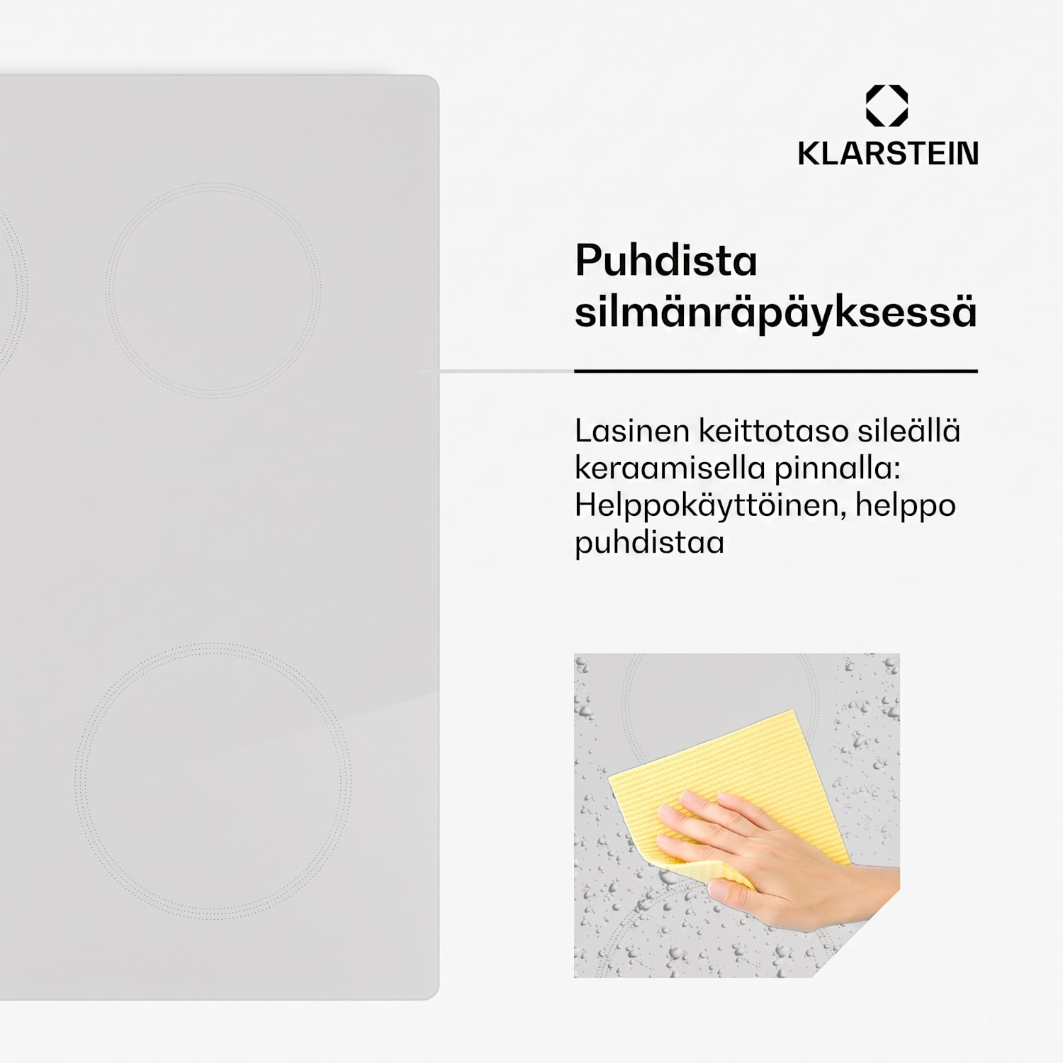 Kochheld induktiokeittotaso | Elegantti & tehokas | 4 keittoaluetta | 7000 W | 60 cm 60 cm | Valkoinen