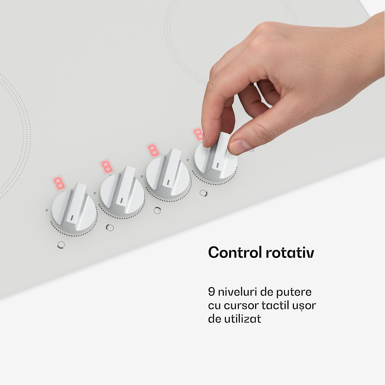 Plită cu inducție Kochheld | Elegantă și puternică | 4 zone de gătit | 7000 W | 60 cm 60 cm | Alb