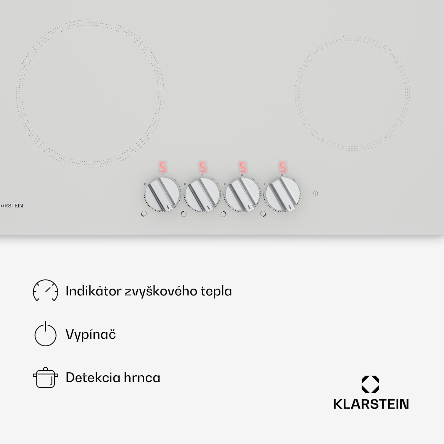 Kochheld indukčná varná doska | Elegantná a výkonná | 4 varné zóny | 7000 W | 60 cm 60 cm | Biela