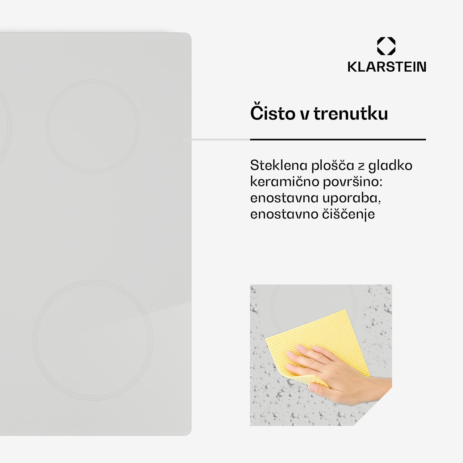 Kochheld indukcijska kuhalna plošča | Elegantna in zmogljiva | 4 kuhalne cone | 7000 W | 60 cm 60 cm | Bela