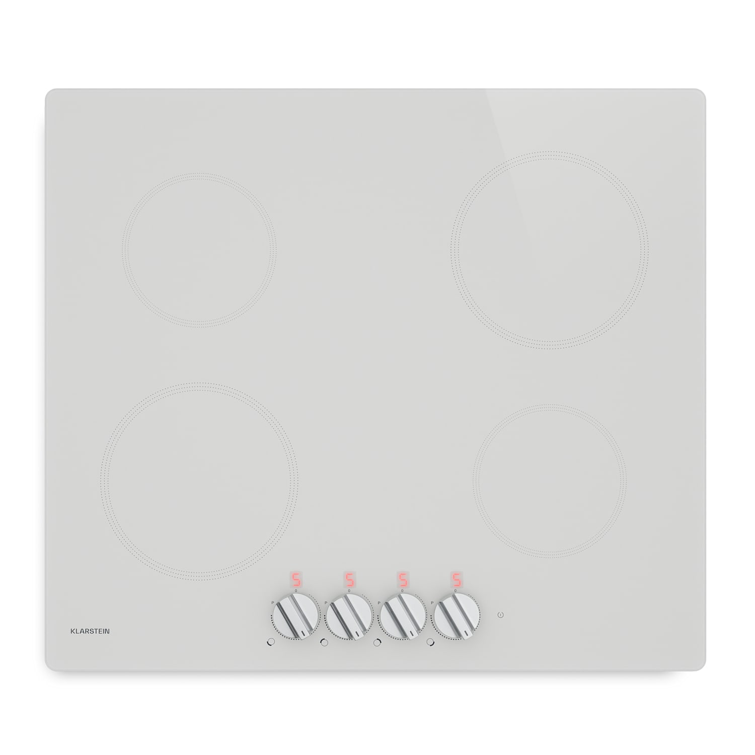 Kochheld placa de inducción | Elegante y potente | 4 zonas de cocción | 7000 W | 60 cm 60 cm | Brillante | Blanco