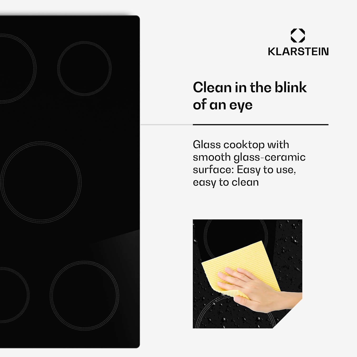 Kochheld placa de indução | Elegante e potente | 5 zonas de cocção | 8700 W | 90 cm 90 cm | Preto