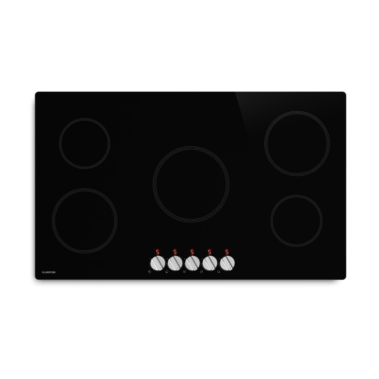 Kochheld placa de inducción | Elegante y potente | 5 zonas de cocción | 8700 W | 90 cm 90 cm | Brillante | Negro
