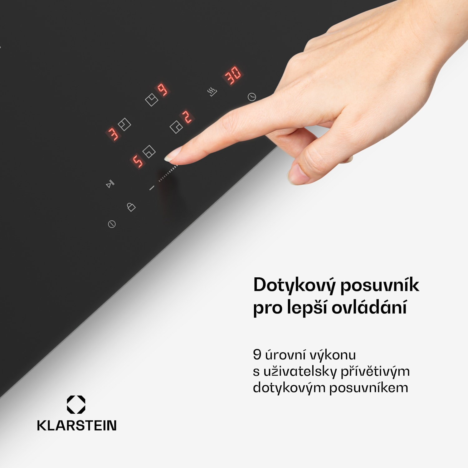 Indukční varná deska PowerGlide | povrch odolný proti poškrábání | 4 varné zóny | 7400 W | 60 cm 