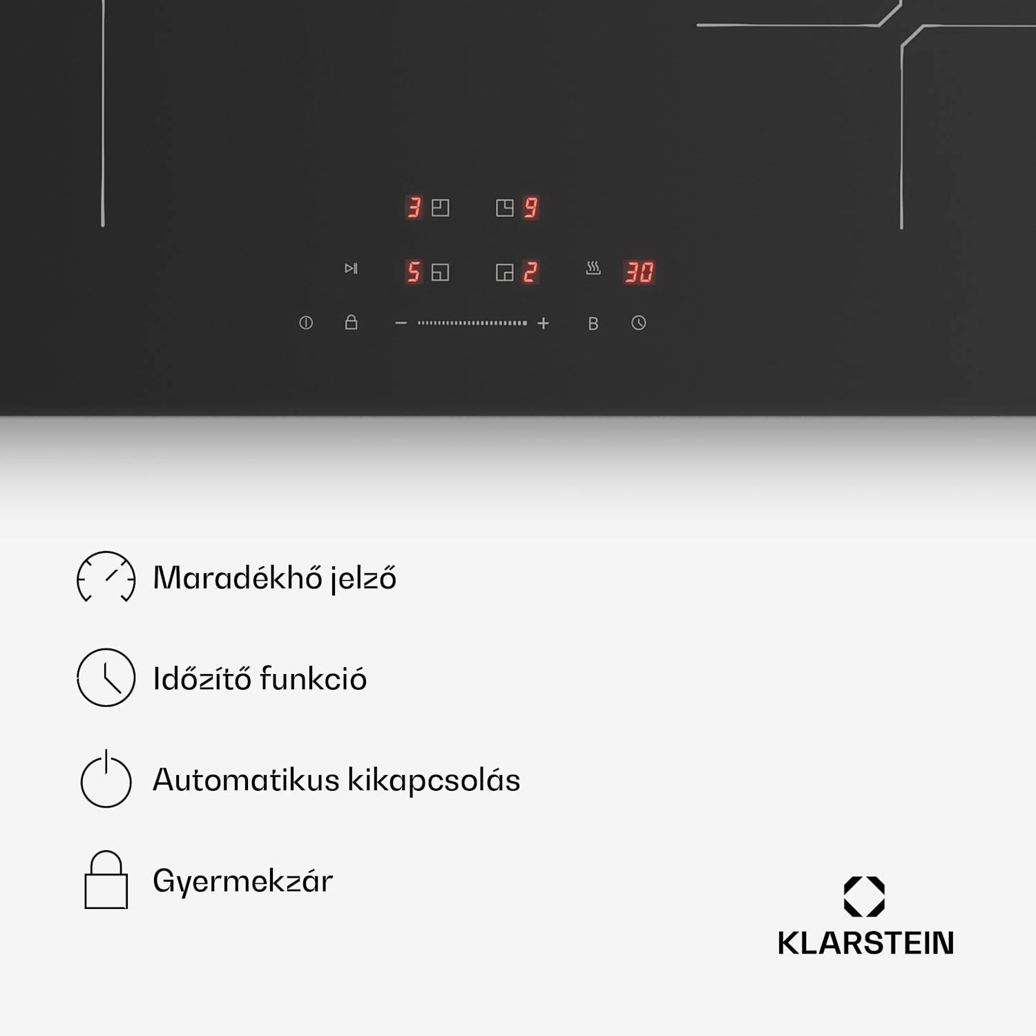 PowerGlide indukciós főzőlap | karcálló felület | 4 főzőzóna | 7400 W | 60 cm 