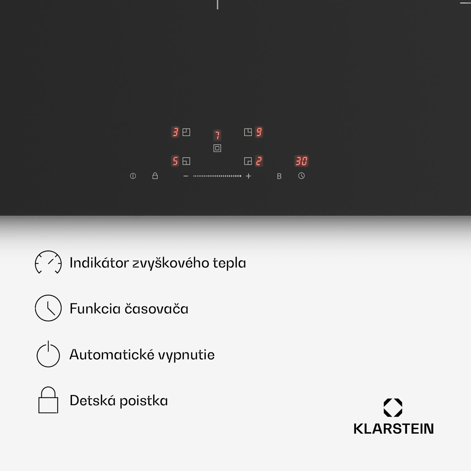 PowerGlide indukčná varná doska | povrch odolný voči poškriabaniu | 5 varných zón | 9800 W | 90 cm 90 cm | Proti poškriabaniu | Čierna