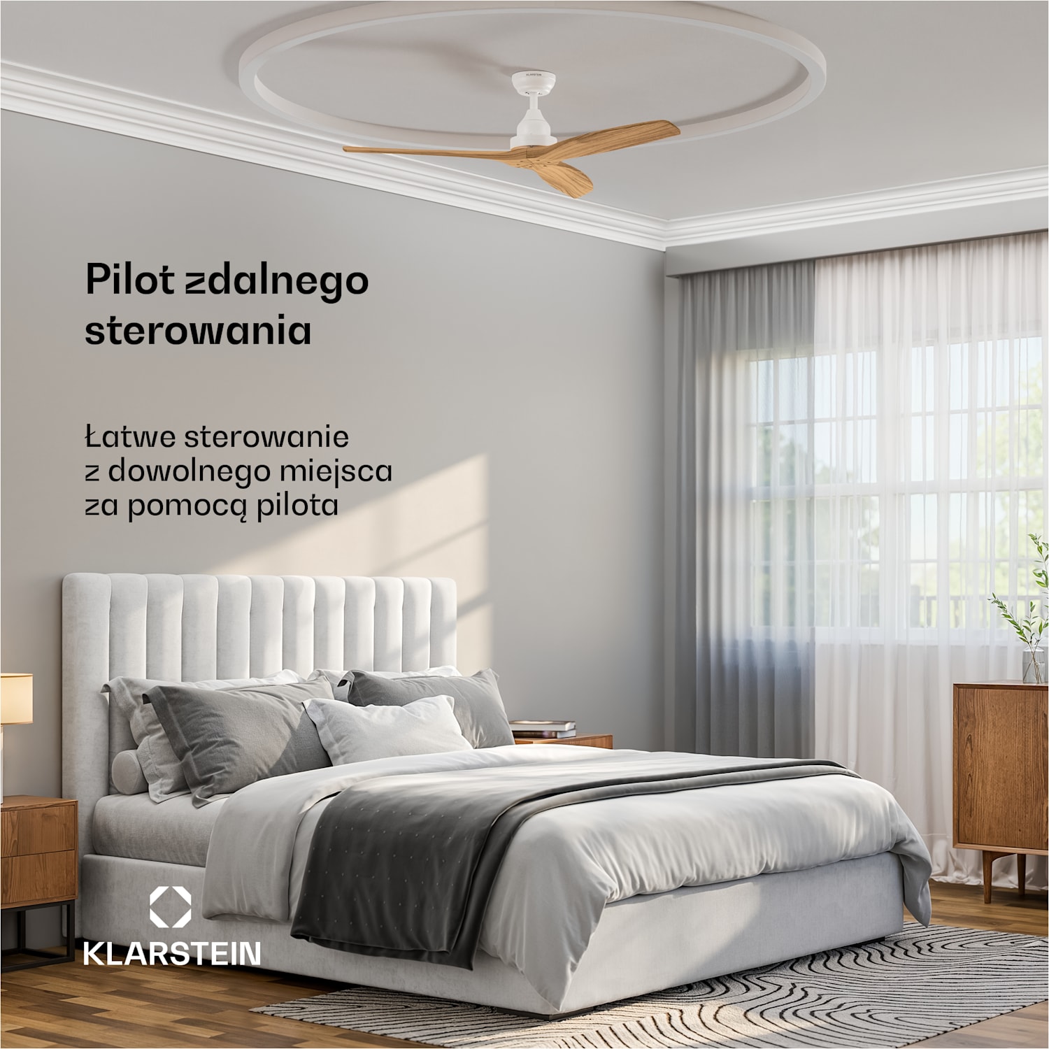 Santa Elena wentylator sufitowy | 132 cm | 35 W | 25 m² | cichy | drewno 132 cm (pomieszczenia 13–25 m²) | Zdalne sterowanie | Klon