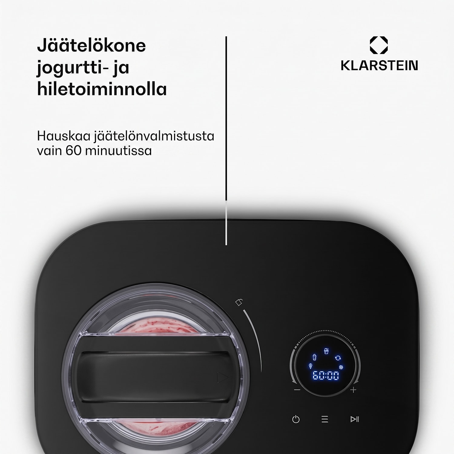 FrostFusion jäätelökone, slushie- ja jogurttikone kompressorilla | 1 l | 100 W 