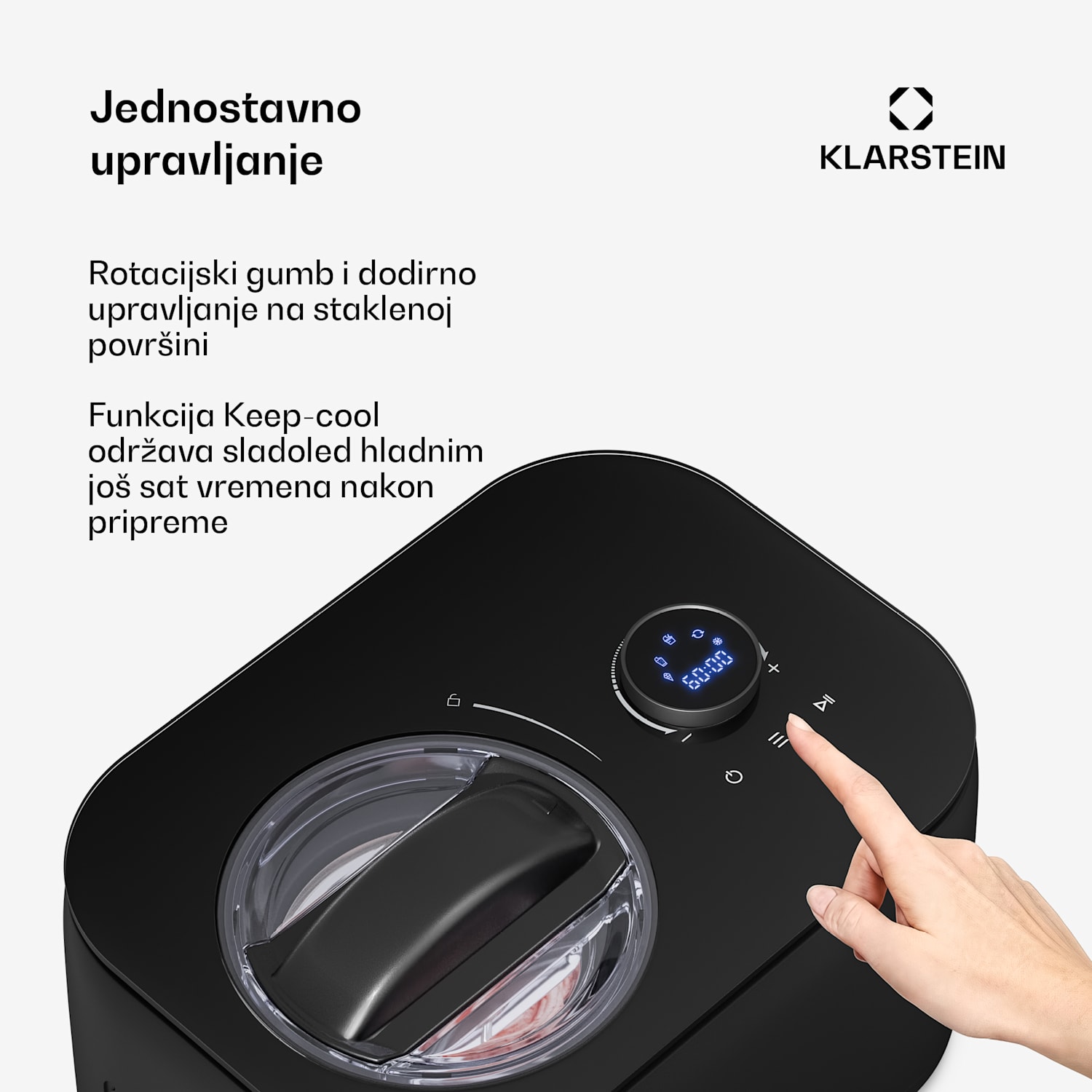 FrostFusion aparat za sladoled, slushie i jogurt s kompresorom i priborom | 1 L | 100 W 