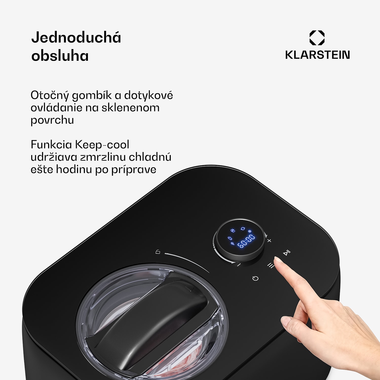 FrostFusion zmrzlinovač, príprava slushie a jogurtu s kompresorom | 1 l | 100 W 