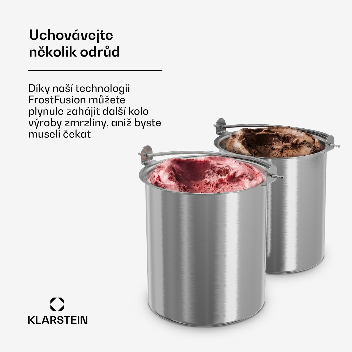 Nádoba na led FrostFusion | 1 litr | nerezová ocel | odolná proti korozi | odolná proti poškrábání | vhodná do myčky nádobí 