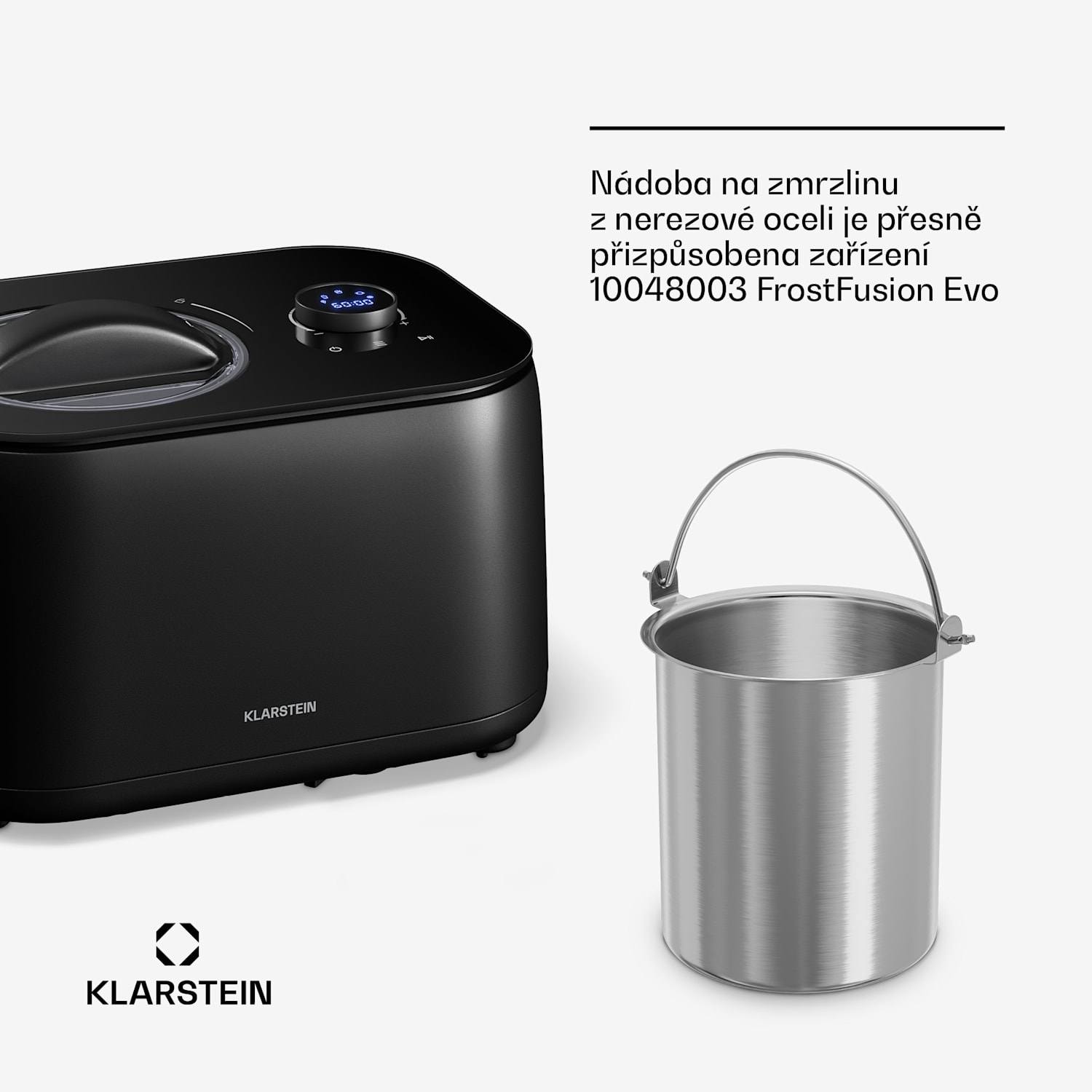 Nádoba na led FrostFusion | 1 litr | nerezová ocel | odolná proti korozi | odolná proti poškrábání | vhodná do myčky nádobí 