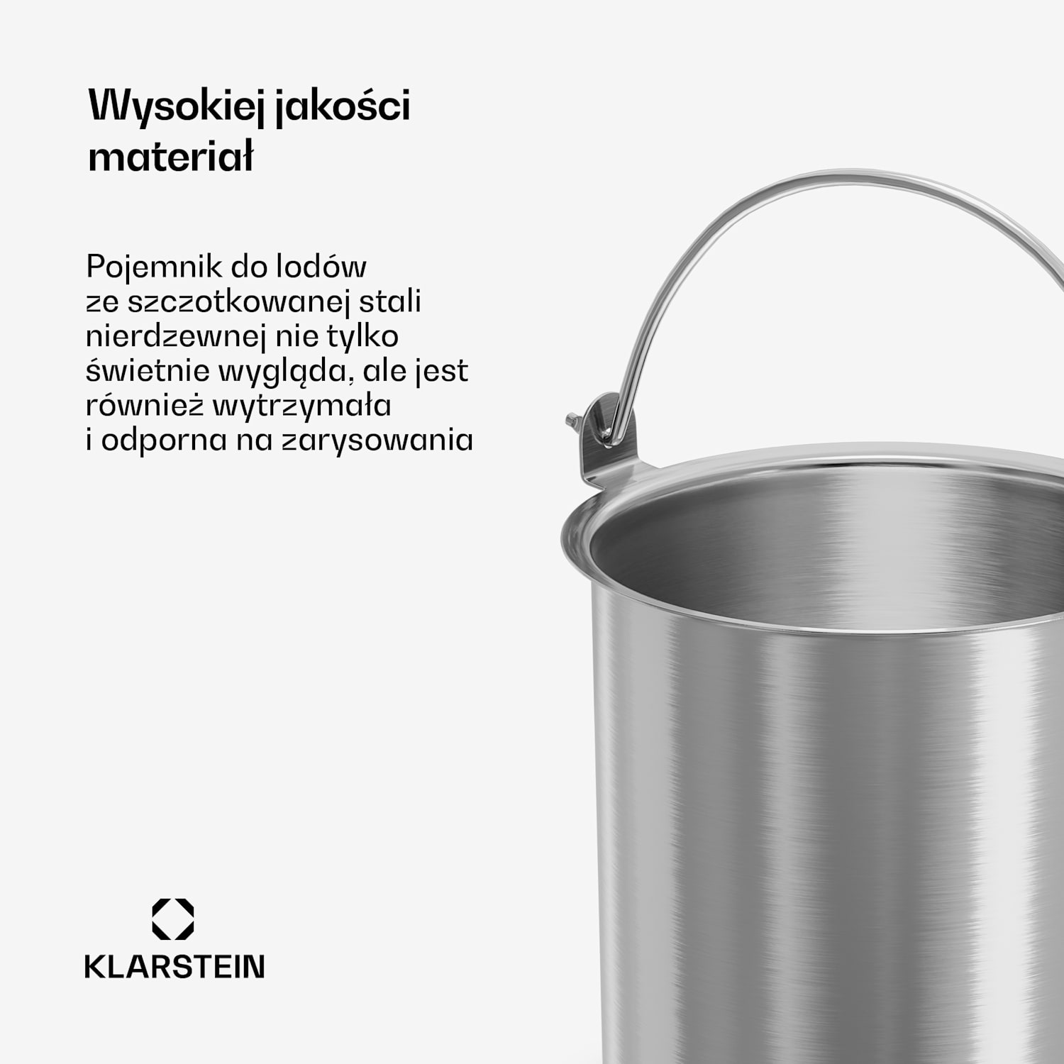 FrostFusion pojemnik na lody | 1 l | stal nierdzewna | odporny na rdzę | odporny na zarysowania | możliwość mycia w zmywarce 