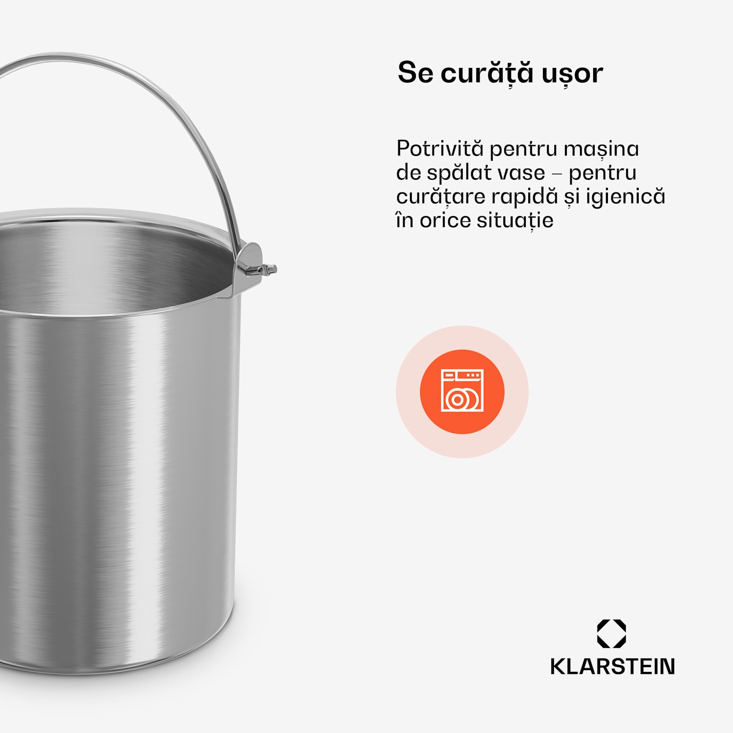 Recipient pentru gheață FrostFusion | 1 litru | oțel inoxidabil | rezistent la coroziune | rezistent la zgârieturi | lavabil în mașina de spălat vase 