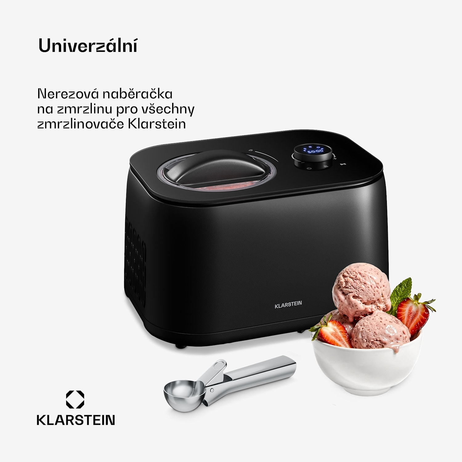 Lžíce na zmrzlinu FrostFusion | nerezová ocel | protiskluzová | ergonomická | lze mýt v myčce nádobí 