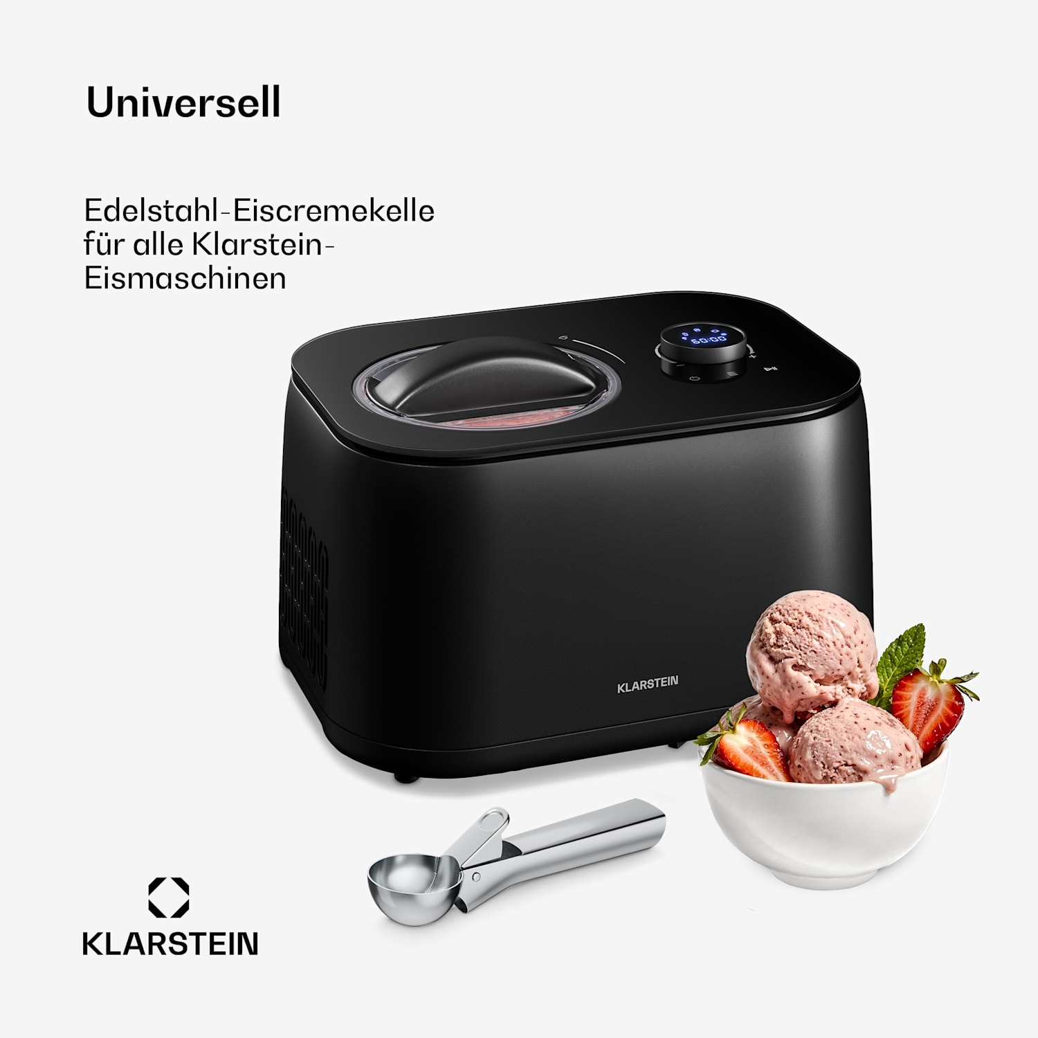 FrostFusion Eiscremekelle | Edelstahl | Rostfrei | Kratzfest | Ergonomisch | Spülmaschinenfest 