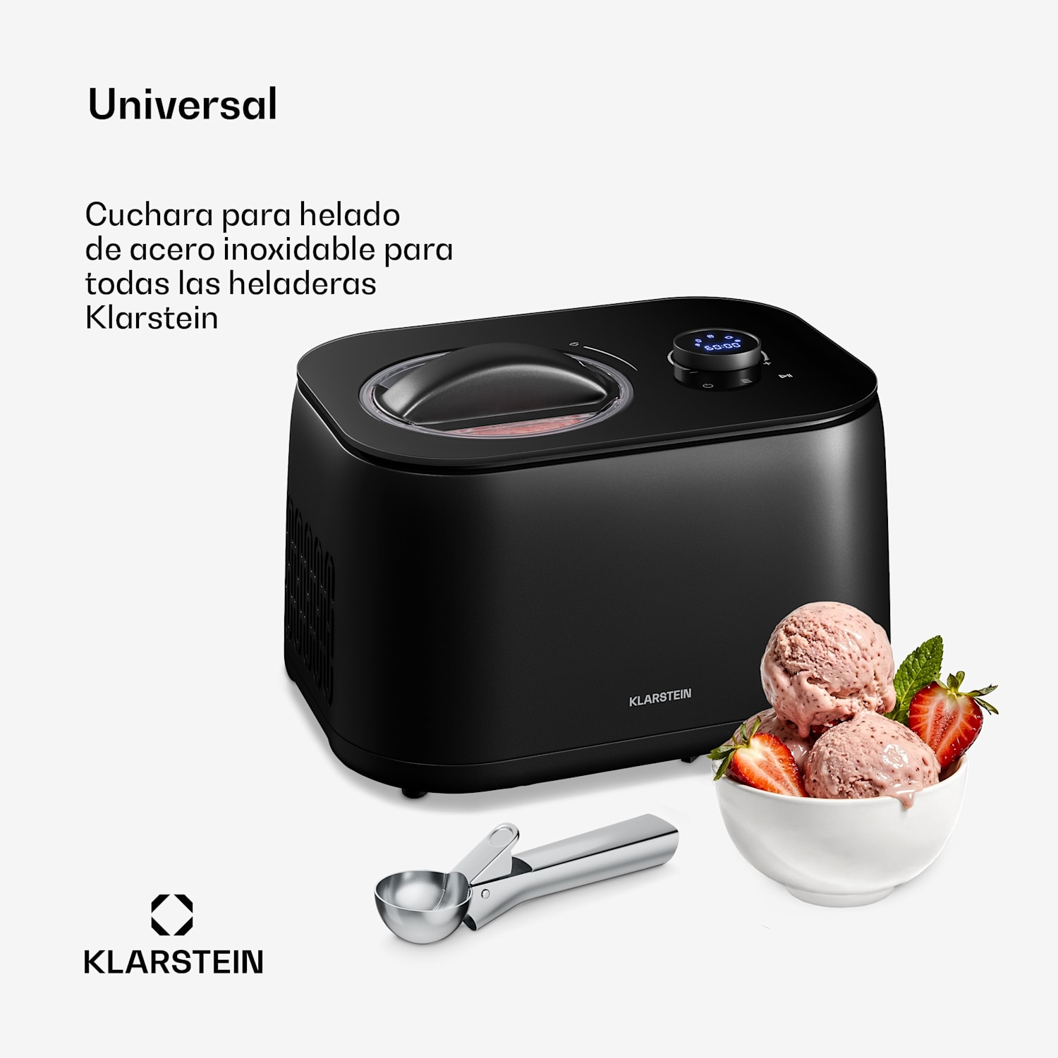 FrostFusion Cuchara para helado | Acero inoxidable | Antióxido | Resistente a arañazos | Ergonómica | Apta para lavavajillas 