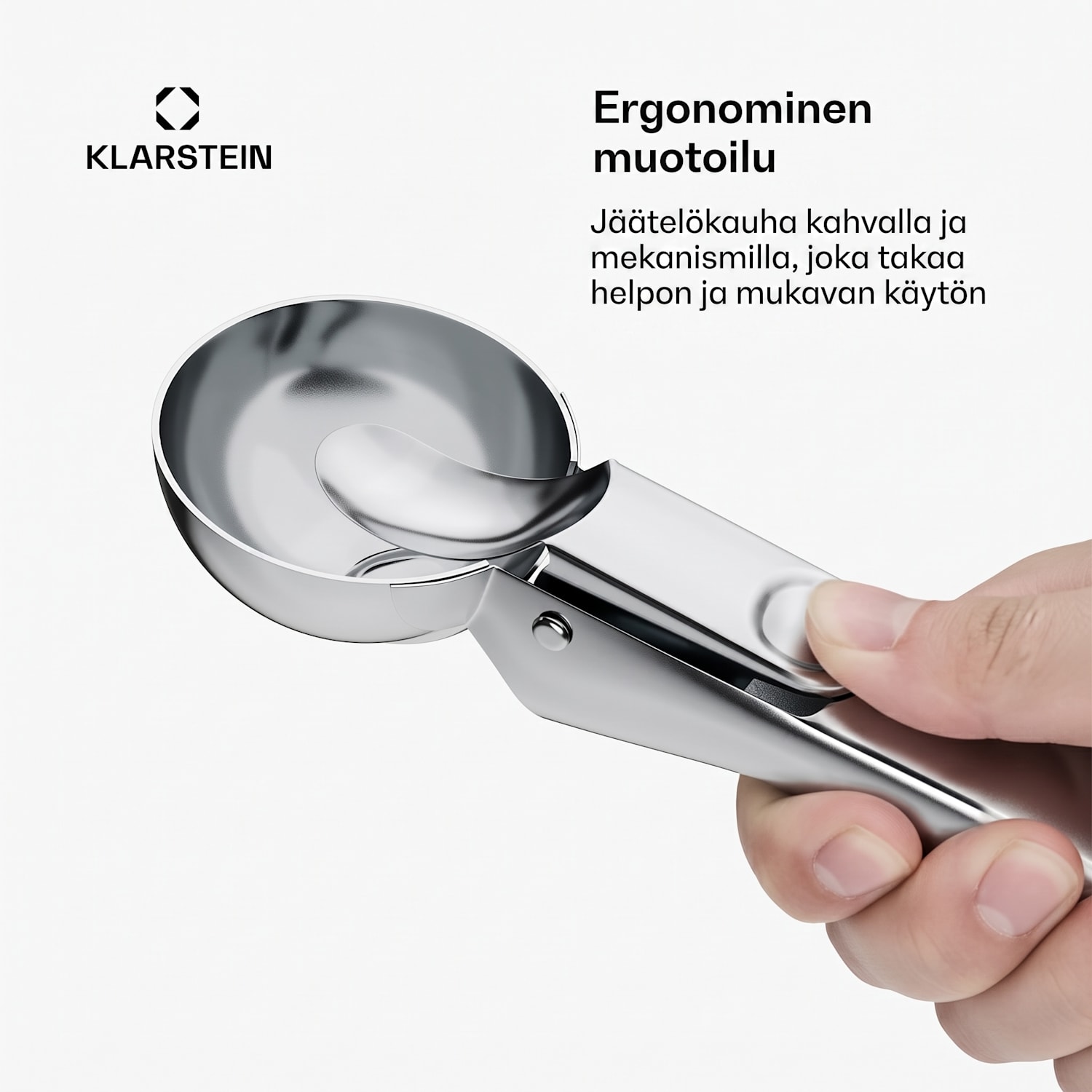 FrostFusion jäätelökauha | ruostumaton teräs | naarmuuntumaton | ergonominen | astianpesukoneen kestävä 