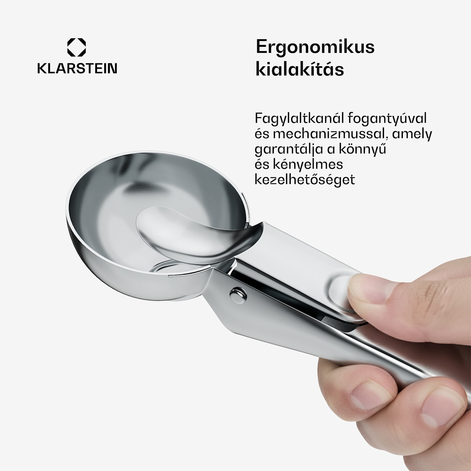 FrostFusion fagylaltkanál | rozsdamentes acél | csúszásmentes | ergonomikus | mosogatógépbe alkalmas 