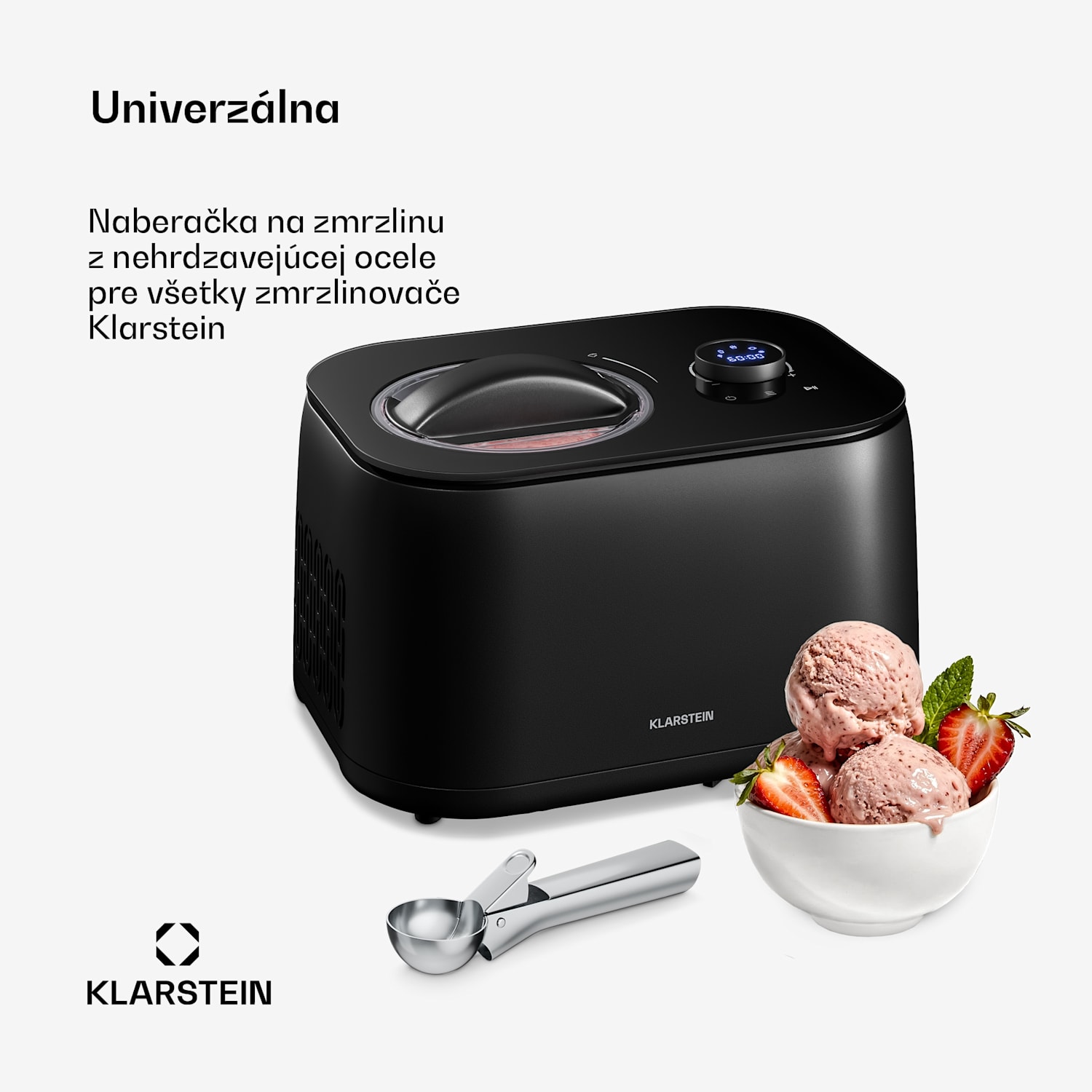 FrostFusion zmrzlinová lyžica | nerezová oceľ | protišmyková | ergonomická | vhodná do umývačky riadu 
