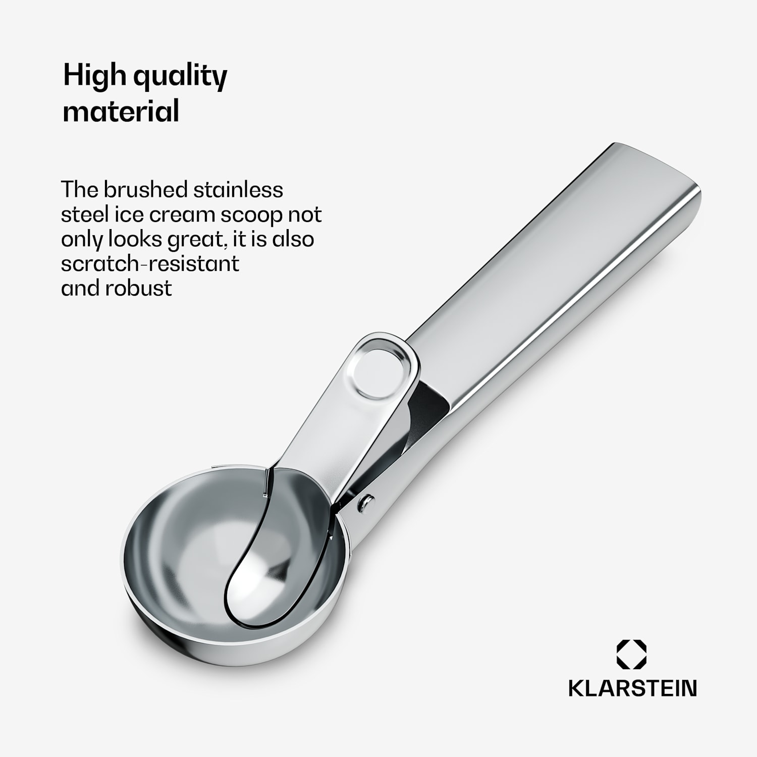 FrostFusion ice cream scoop | stainless steel | rustproof | scratch-resistant | ergonomic | dishwasher safe 