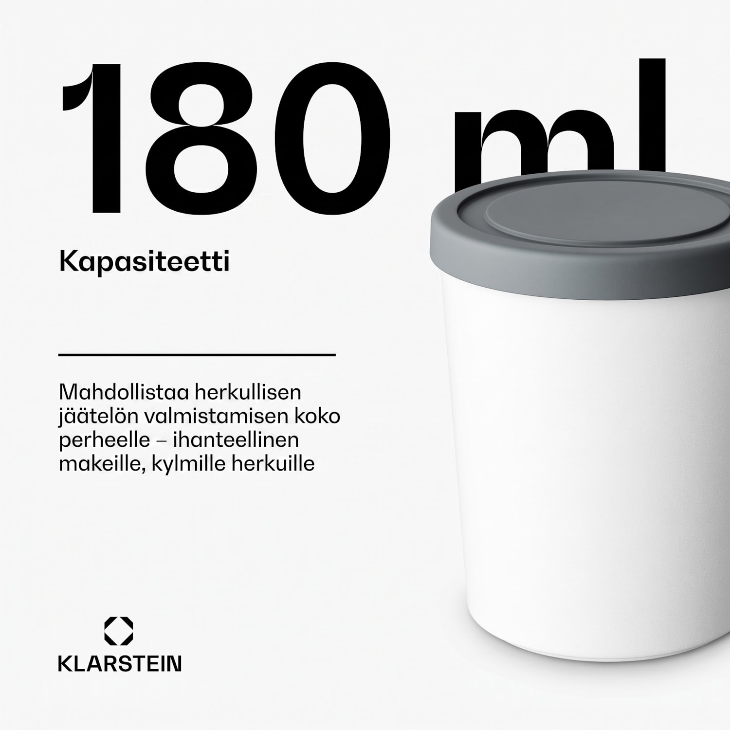Jääpalakotelosetti | 180 millilitraa | Muovia | Astianpesukoneen kestävä 