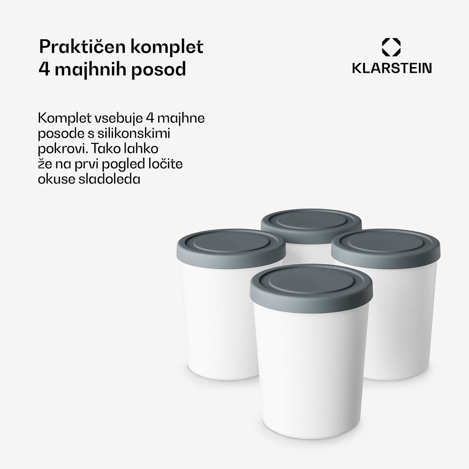 Set za led | 180 mililitrov | plastika | primeren za pomivanje v pomivalnem stroju 