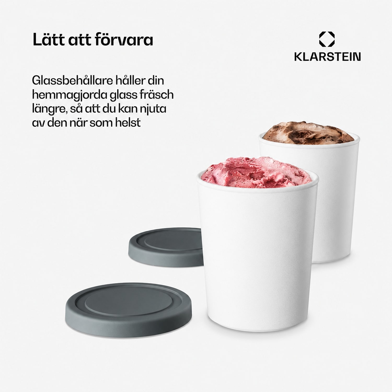 Isbehållarset | 180 milliliter | Plast | Tål diskmaskin 