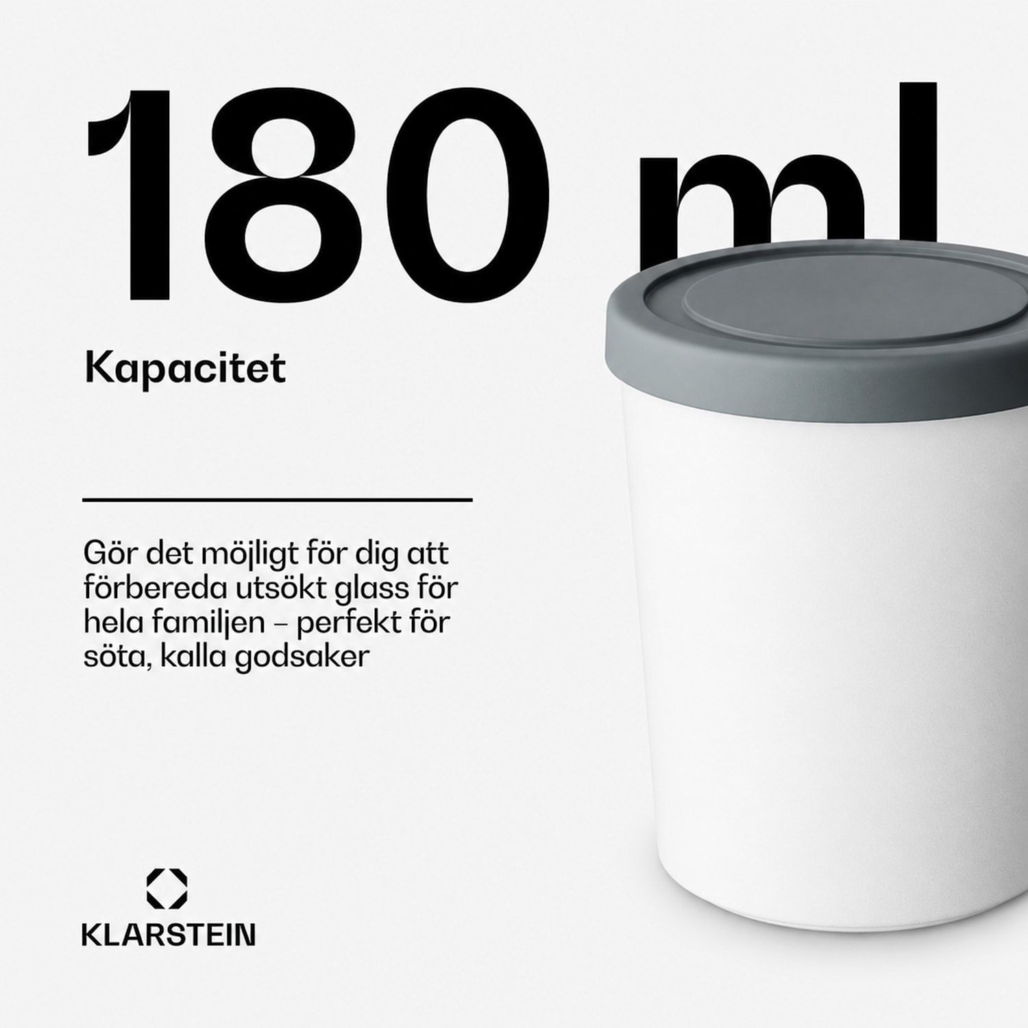 Isbehållarset | 180 milliliter | Plast | Tål diskmaskin 