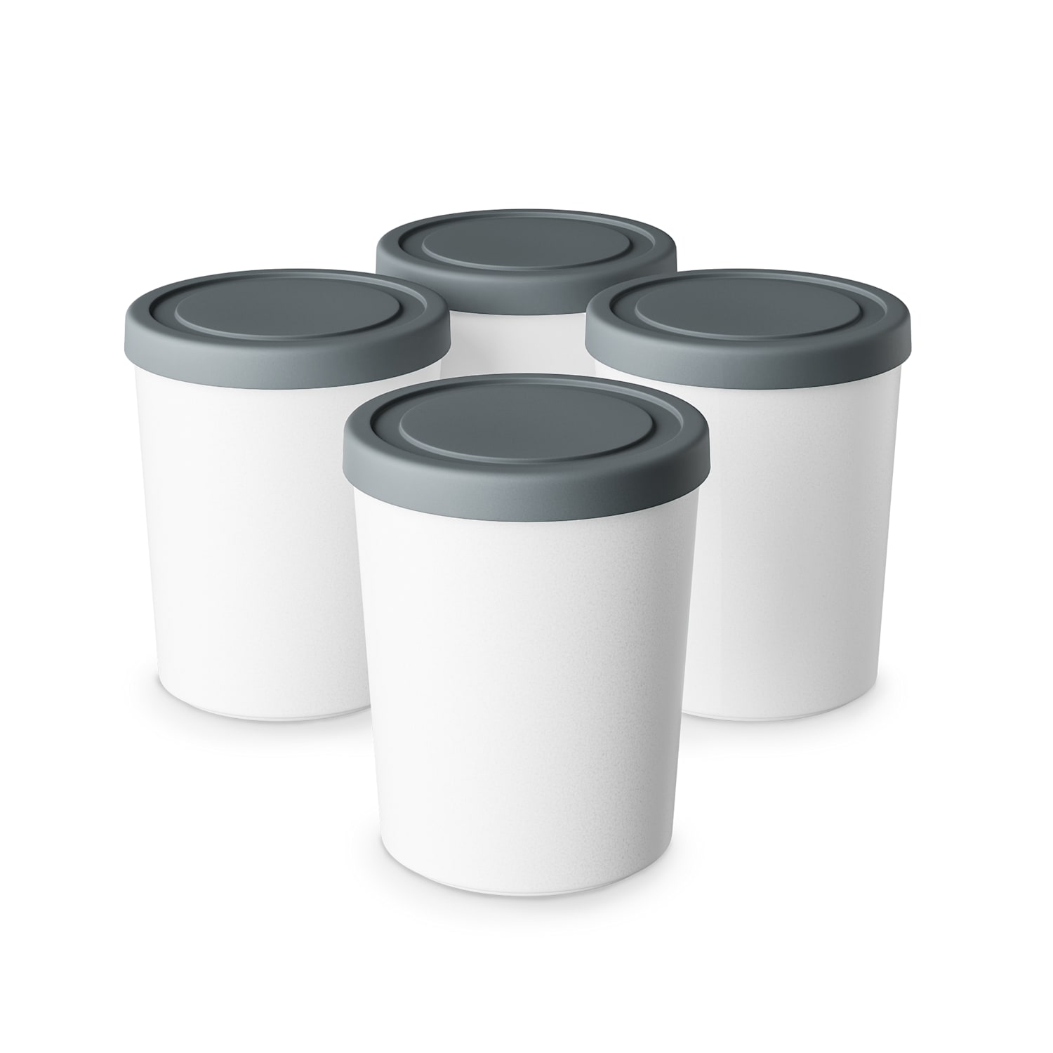 Ice cream container set | 180 millilitres | plastic | dishwasher safe 