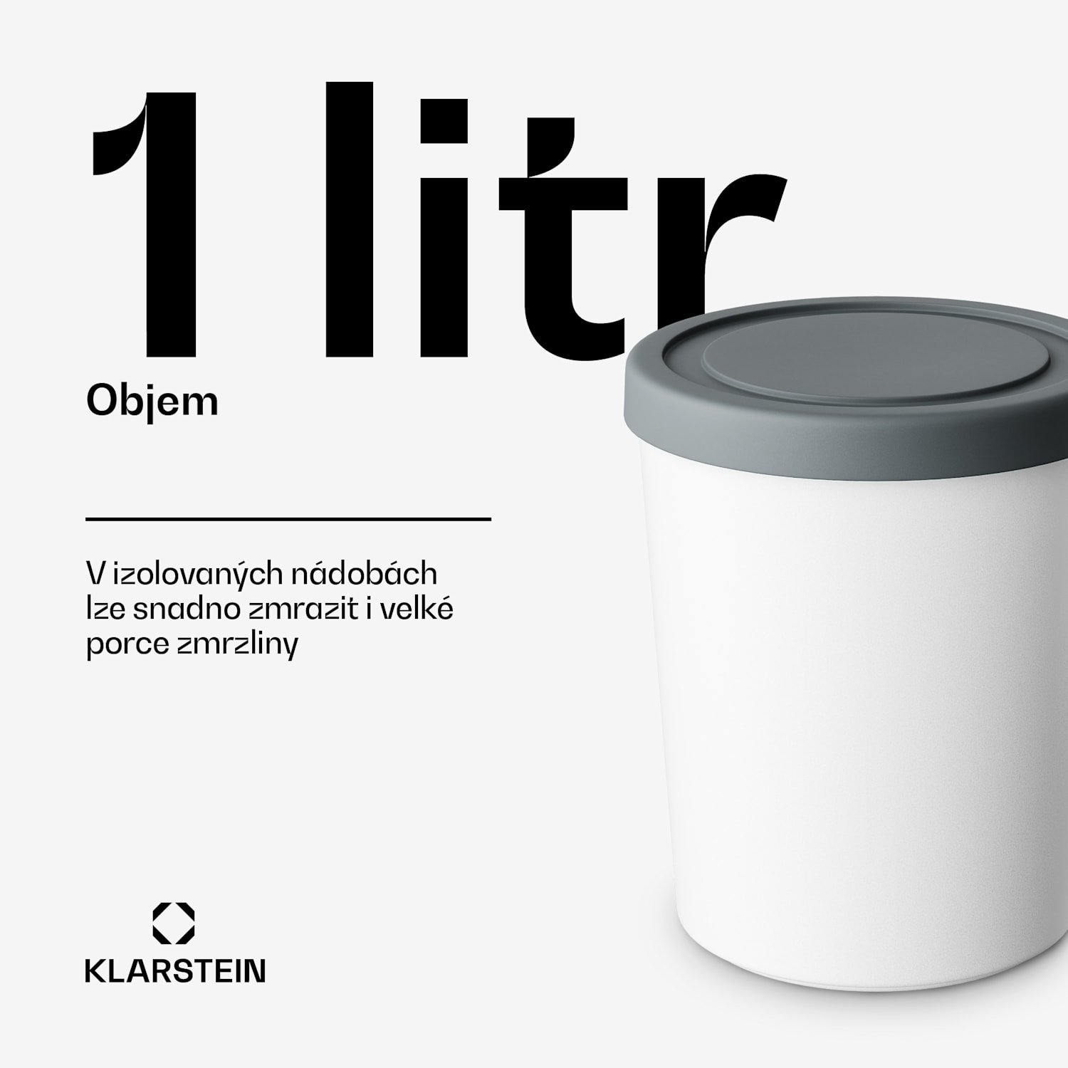 Sada na led | 1 litr | plast | lze mýt v myčce nádobí 