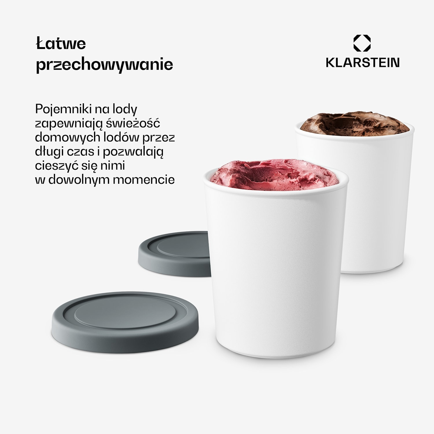 Zestaw pojemników | 1 l | tworzywo sztuczne | możliwość mycia w zmywarce 