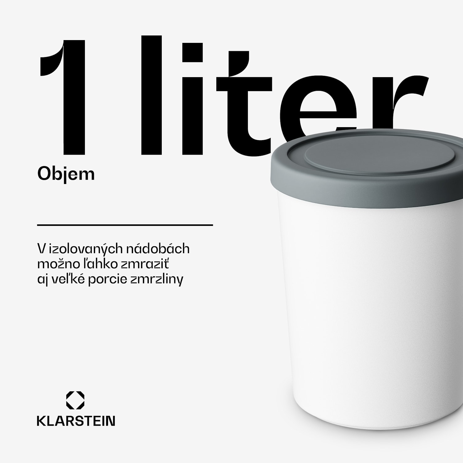 Súprava na ľad | 1 liter | plast | vhodné do umývačky riadu 