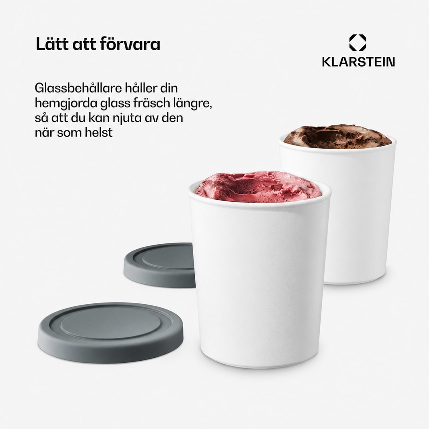 Isbehållarset | 1 liter | Plast | Tål maskindisk 