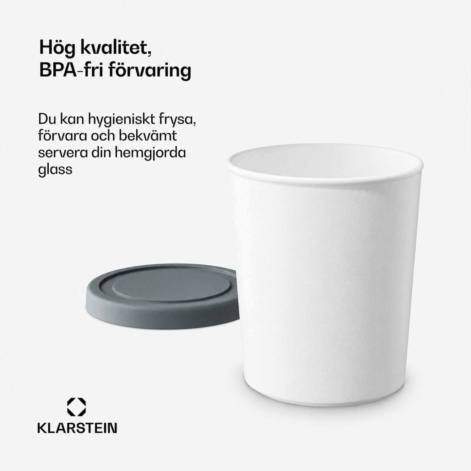 Isbehållarset | 1 liter | Plast | Tål maskindisk 