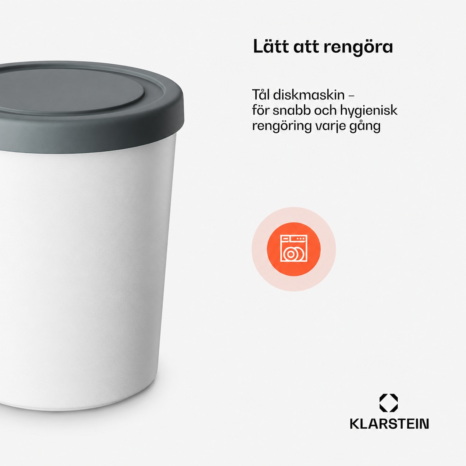 Isbehållarset | 1 liter | Plast | Tål maskindisk 