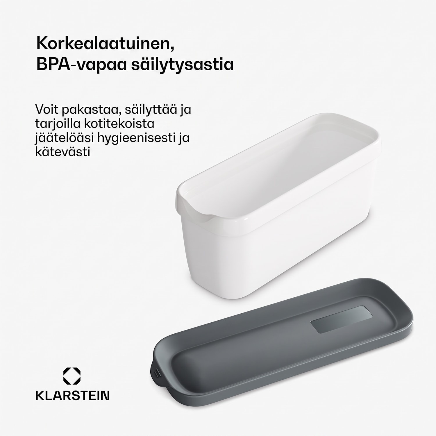 Jääpalakulho setti | 1,5 litraa | Muovia | Astianpesukoneen kestävä 