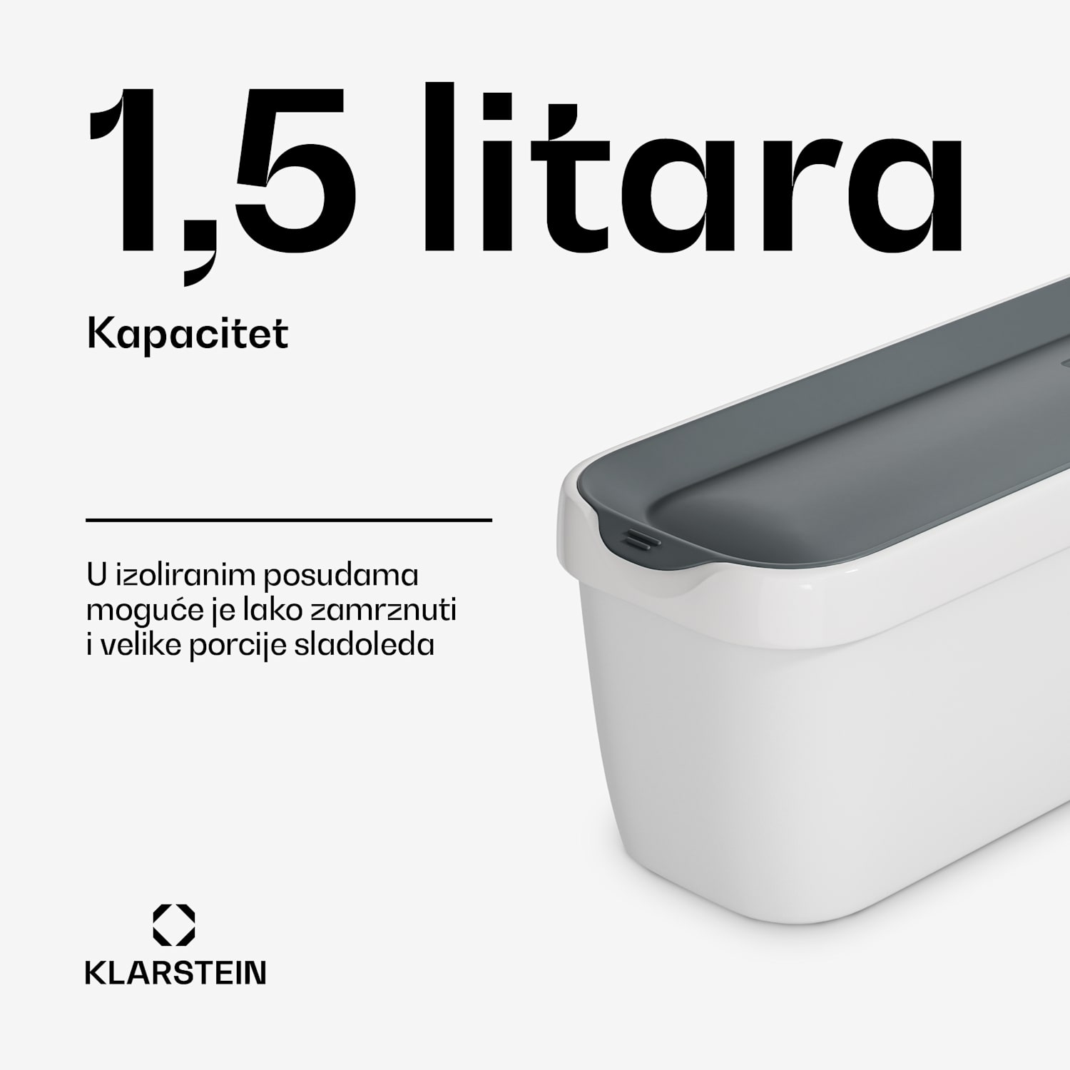 Set za led | 1,5L | plastika | perivo u perilici posuđa 