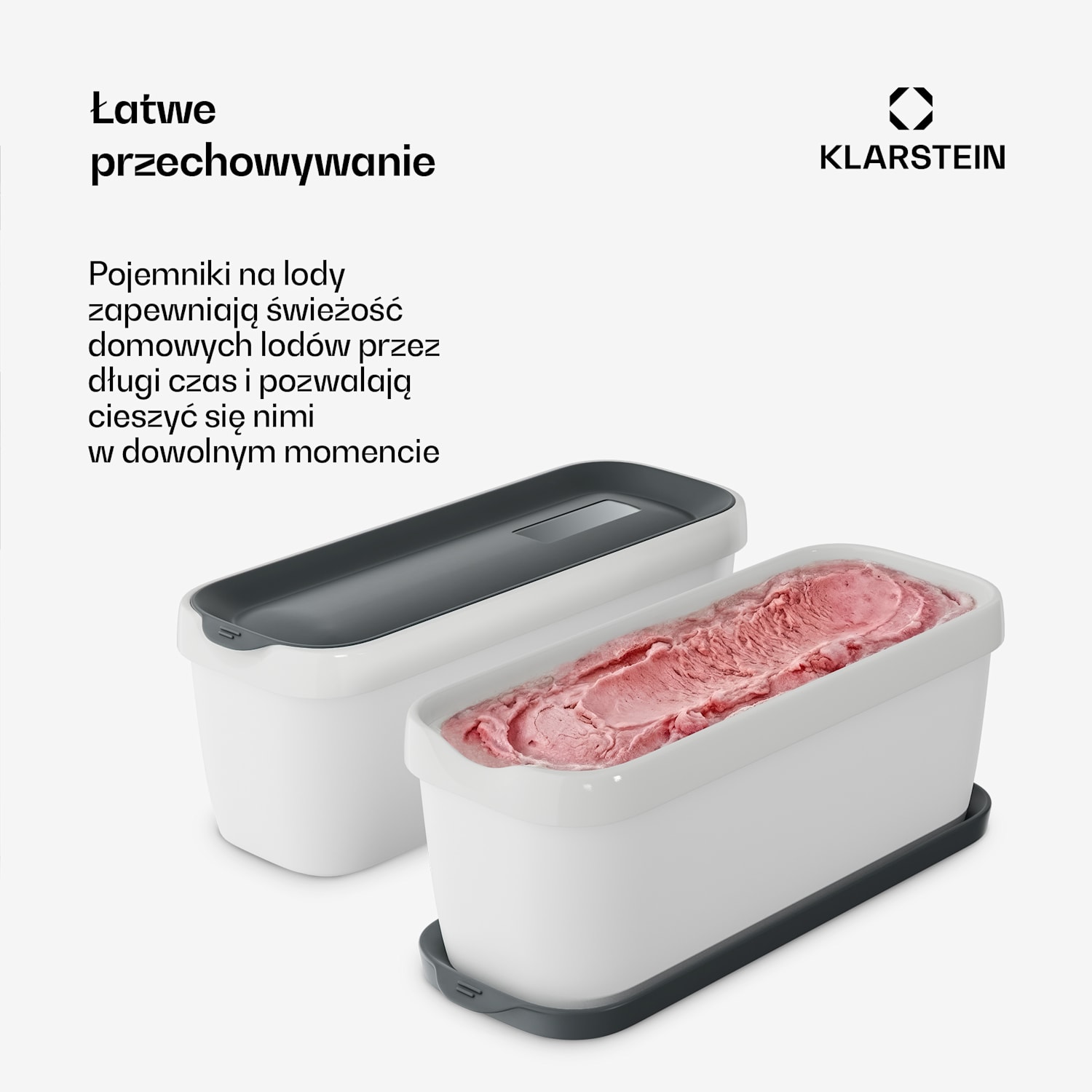 Zestaw pojemników | 1,5 l | tworzywo sztuczne | możliwość mycia w zmywarce 