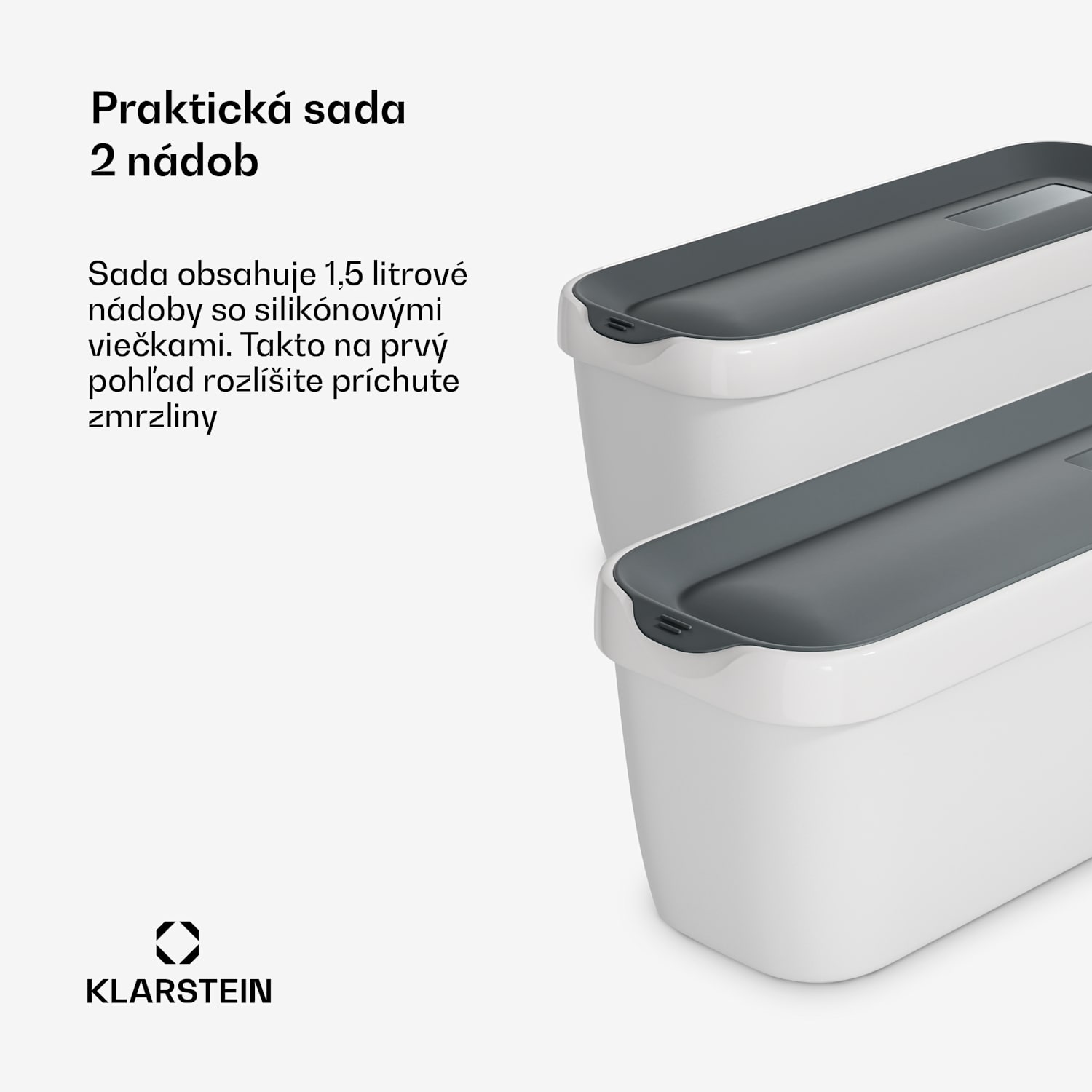 Súprava na ľad | 1,5 l | plast | vhodné do umývačky riadu 