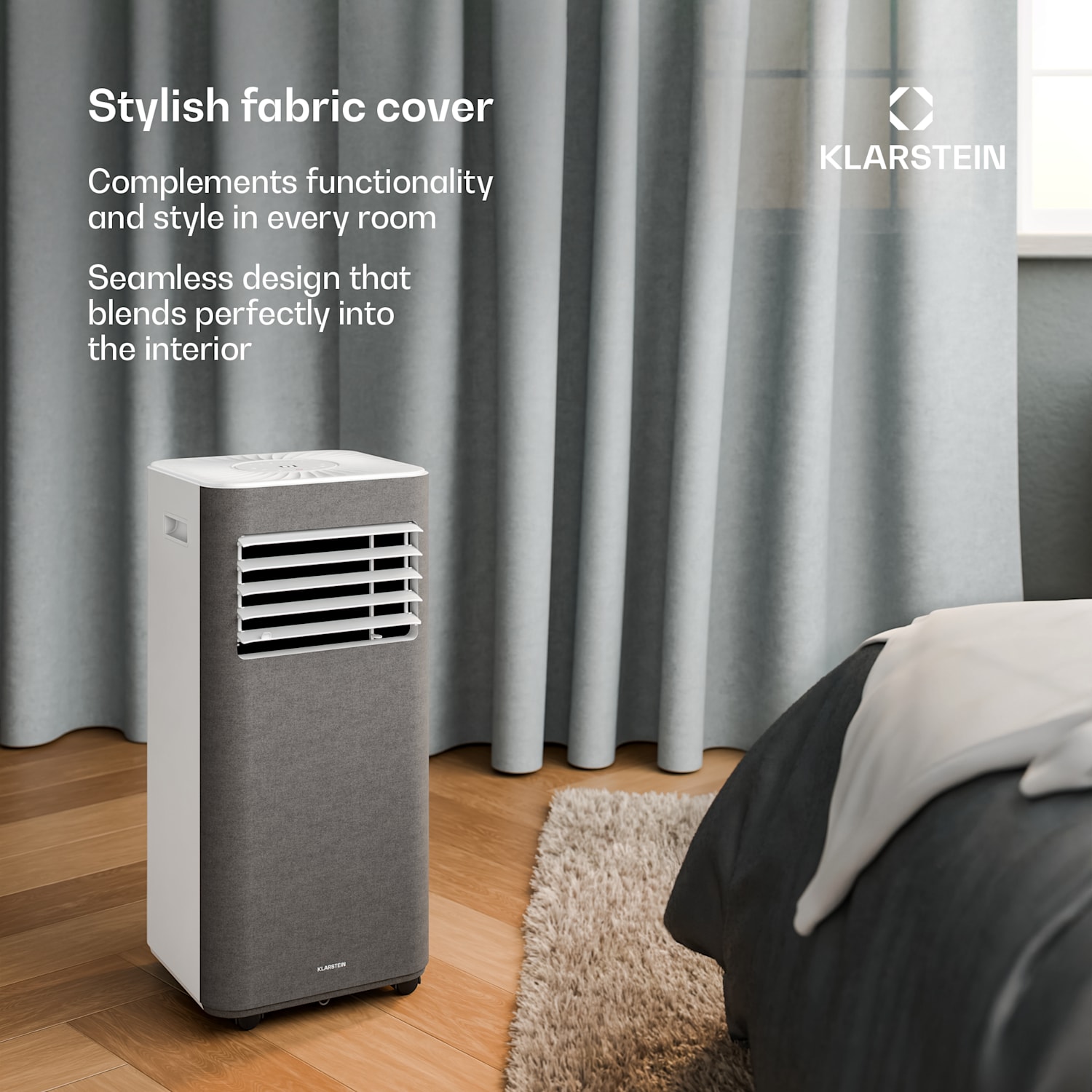 AireLux Mobile Air Conditioner | 9000 BTU | 31 cm | 33 m² | Energy Efficiency Class A 9000 BTU | Grey