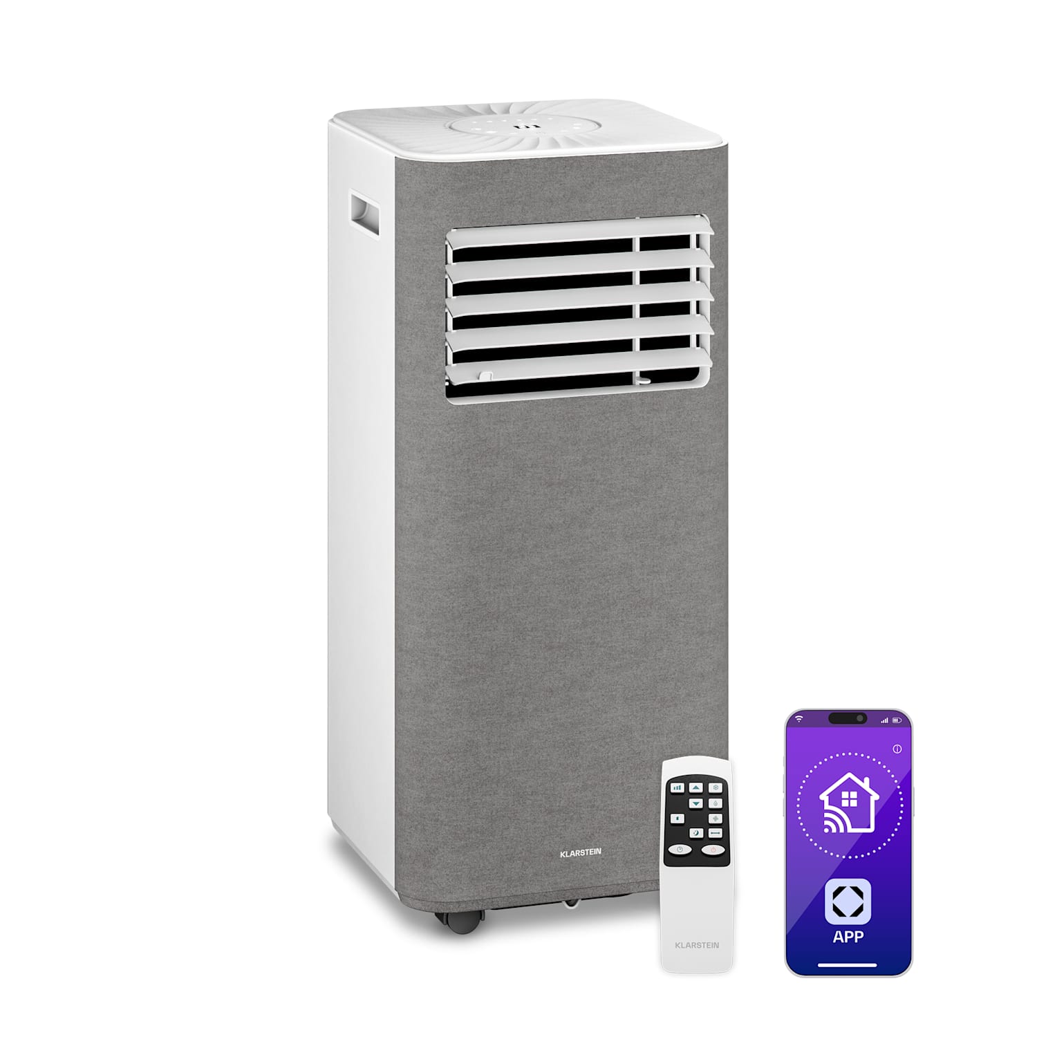 AireLux climatiseur mobile | 9000 BTU | 31 cm | 33 m² | classe d'efficacité énergétique A 9.000 BTU | Gris